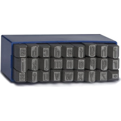 GRAVUREM -S Letter Punch Stamp, Embossing Stamp, Letters - Small Letters a-z / 12 mm