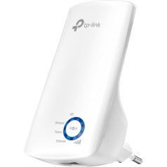 TP-Link TL-WA850RE WiFi ретранслятор (300 Мбит/с, усилитель WiFi, управление приложениями, порт Ethernet, WPS, режим AP, светодиод можно выключить, совместим со в