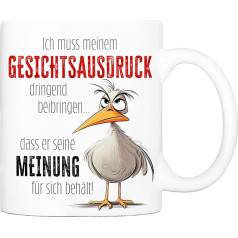 Cadouri Кружка с надписью Face Expression Coffee Cup Office Mug Saying Mug Humorous Funny Gift Work Office Birthday White Ceramic 330 ml