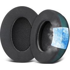 SOULWIT Охлаждающие гелевые сменные ушные вкладыши для наушников HyperX Cloud 1/2/3/Pro/Core/Alpha/Alpha S/Alpha Pro/Flight/Flight S/Stinger/Stinger S, CloudX Stinger/Stinger Core/Flight