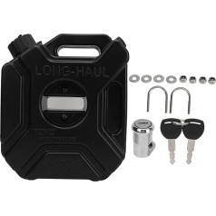 3L 0.75 Gallon Бензиновая канистра Черный аварийный резервный бак для автомобиля UTV ATV Dirt Bike (с кронштейном)