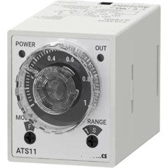 OURNXI Реле времени, ATS11-11D, аналоговый таймер, 11-контактный штекер, 12 В постоянного тока, выход NPN (ATS11-21D)