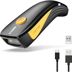 NETUM CS7501 QR Code Scanner - обновленный Bluetooth сканер штрих-кода, мини портативный 1D и 2D сканер штрих-кода для управления запасами, беспроводной сканер