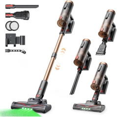 Proscenic P11 Ultra Cordless Vacuum Cleaner, легкий автономный пылесос 40 Kpa 40 Min Battery Vacuum Cleaner с сенсорным экраном, зеленой подсветкой, защитой от спутывания, руч