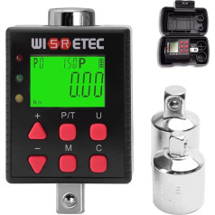 YIWENG Digitaler Drehmomentmesser, digitales Display mit Hintergrundbeleuchtung, Schraubenschlüssel-Drehmomentprüfer, Zwei Arbeitsmodi, einstellbar, fünf Einheiten umschaltbar, mit Summer und.