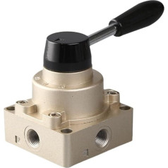 Pneumatisches Drei-Positionen-Vierwege-Handdrehventil HV-02/03/04 Manuell 4HV310-10 Schalter Dynamische Umkehrung Manuelle Gassteuerung (HV 03)