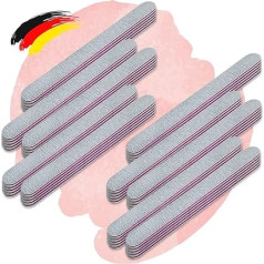 Профессиональные пилочки 100/180 Zebra Straight Set - пилочка для дизайна ногтей, для моделирования ногтей - упаковка из 50 штук