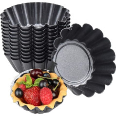 14 форм для яичных тортов, антипригарные формы для тарталеток, многоразовые формы для тарталеток, формы для мини тарталеток из углеродистой