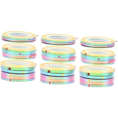 VALICLUD 3 комплекта металлических проволочных наклеек для ногтей, наклейки для ногтей, наклейки для ногтей, наклейки для полосок ногтей, накле