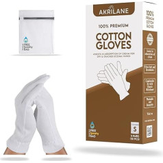 S Small 5 пар 100% премиальных хлопковых перчаток для сухих рук Увлажняющие ночные перчатки для лечения экземы, псориаза и спа-терапии кожи для м