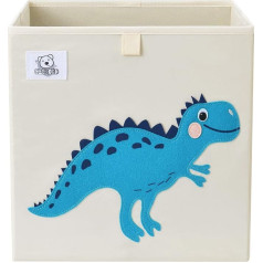 CLCROBD TOSHIHIKO Складные кубы для хранения животных Тканевый ящик для игрушек/сундук/органайзер для детской комнаты, 13 дюймов (Dino T-Rex)