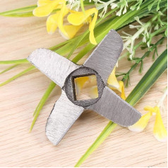 Мясорубка лезвие крестообразный кухня еда мясорубка лезвие профессиональная сталь мясорубка запасные части резак запасные части (5)