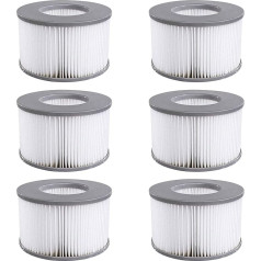 Упаковка из 6 сменных фильтров для MSPA: Фильтр для Whirlpool, аксессуары Whirlpool для MSPA Whirlpool Сменный картридж фильтра для воды, совместимый с фильтр