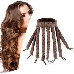 Ободок для завивки волос без нагрева для длинных волос, атласный стержень для завивки без нагрева с регулируемым ремешком на ночь, ролик дл