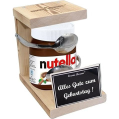 Nutella - Подарок на день рождения - Железная запасная ложка Nutella Glass (1 х 450 г) Текст: С днем рождения