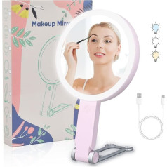 Зеркало для макияжа с подсветкой Косметическое зеркало 1/20x увеличивающее зеркало с подсветкой Двустороннее настольное зеркало Зеркало дл