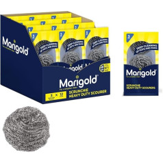 MARIGOLD 12 упаковок по 3 спиральных очистителя из нержавеющей стали