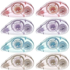 Упаковка из 8 клейких роликов, двусторонняя лента 8 мм x 8 м, самоклеящийся клейкий ролик, клей для фотографий, мышка для рукоделия, изготовле