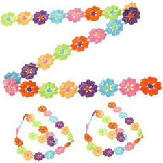 HOODANCOS 3 шт. головной убор деколи зеленая лента цветы кружева отделка ленты кружева ткани край упаковки ленты край отделки ремесло проект де