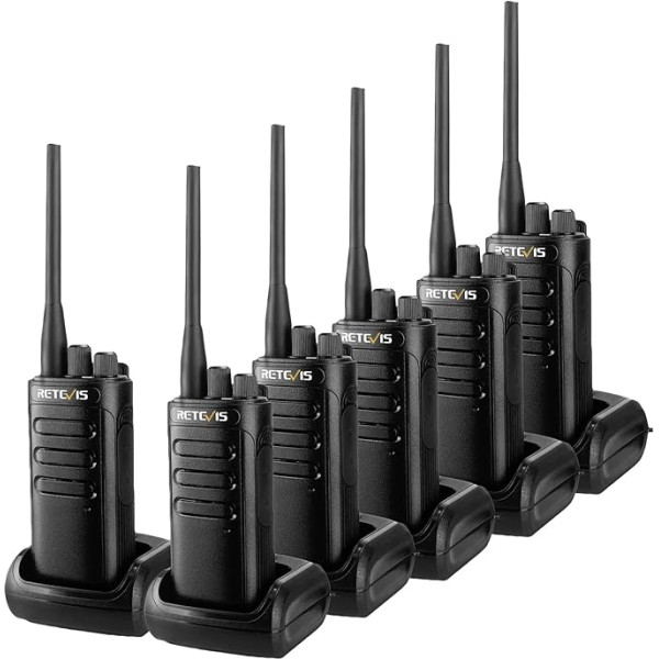 Профессиональные рации Retevis RB85, двухсторонняя радиостанция с шумоподавлением AI и большим радиусом действия, 2000 мАч перезаряжаемый ручной 