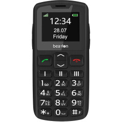 Beafon, SL230, Silver Line, Мобильный телефон для пожилых людей с кнопкой экстренной связи, кнопочный мобильный телефон, цветной дисплей 1,8 дюйма (4,52 см