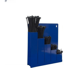 HORZEFIX Набор кабельных стяжек для настенного крепления органайзера с 5 х 100 шт. разных цветов (черный)