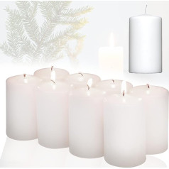 Candelo Набор из 8 свечей-таблеток Christmas Ambience Candles - белый - 4,8 см x 8 см - рождественское украшение Advent Candle - рождественские свечи Advent Wreath