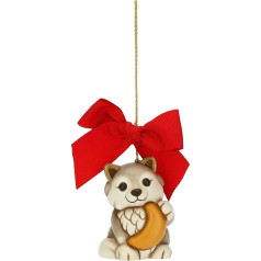 THUN - Рождественское украшение, волк Ной из керамики, декорировано вручную, рождественская версия 2022-5 x 4,9 x 6,5 см H