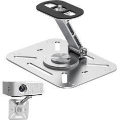 Подставка для проектора с винтовым интерфейсом 1/4 дюйма - улучшенное 360° многоугловое настольное крепление для проектора, потолочное крепл