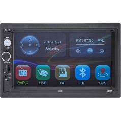 PNI V8270 2 DIN Мультимедийная навигация с GPS MP5, 7-дюймовым сенсорным экраном, FM-радио, Bluetooth, Mirror Link, AUX, USB, microSD