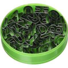 Силикон 11045 Алфавитные резцы металлические серебристые 12 х 2 х 12 см