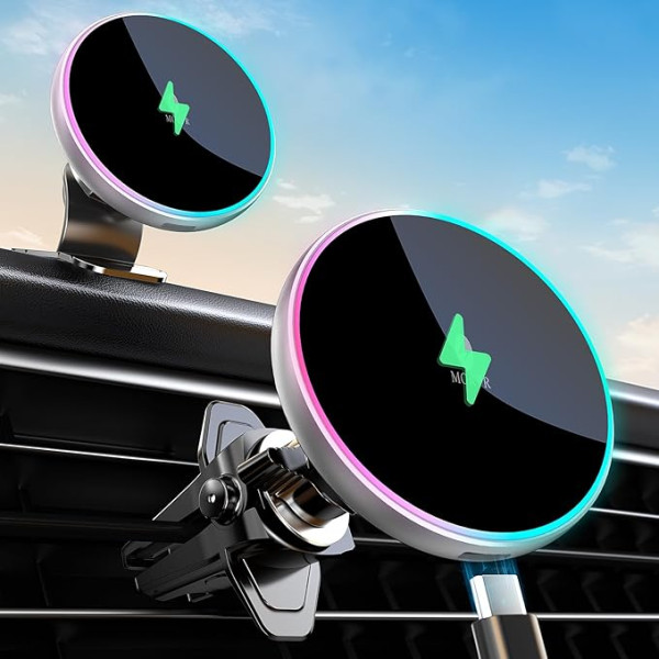 MOKPR Для Magsafe Автомобильное крепление с функцией зарядки, 15 Вт с MagSafe автомобильное крепление зарядное устройство мобильный телефон держате