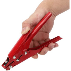 Инструмент для натяжения нейлоновой ленты, резак для кабельных стяжек, красный, 45 стальных проводов для связывания, резки, фиксации, пистол