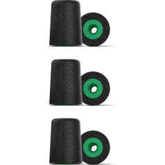 Наконечники для наушников Comply серии P с максимальной шумоизоляцией из вспененного материала, маленькие, в упаковке 3 штуки - черный