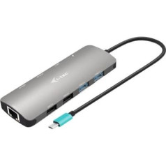 Док-станция usb-c metal nano 2x hdmi дисплей + доставка питания 100w