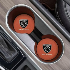 WLCYX 2 шт. автомобиль подстаканник подставки для Peugeot водонепроницаемый силиконовый анти-скольжения чашки подставки аксессуары для интерье