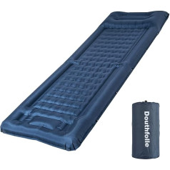 Кемпинговый спальный коврик Douthfolle, 12 см, надувной спальный коврик на открытом воздухе, матрас для кемпинга, спальный коврик с ножным насосо