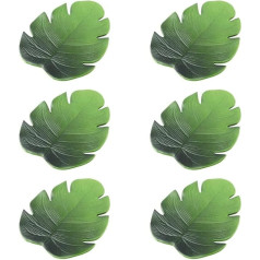 KYUEPONG Подставки, коврики, 1/6 шт, искусственные пальмовые листья, тропические коврики, коврики для чашек и мисок, подставки под чашки кофе/чая,