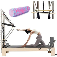 WENMEE Pilates Reformer With Tower, Pilates Reformer Machine For Home Gym Exercise Equipment With Complete Set Of Accessories