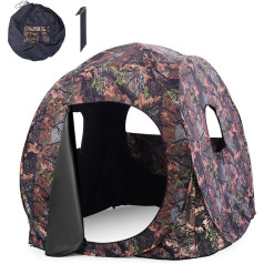 Охотничья палатка GOPLUS, камуфляжная палатка на 2-3 человека, портативная всплывающая палатка с сумкой для переноски, веревками и кольями, кам