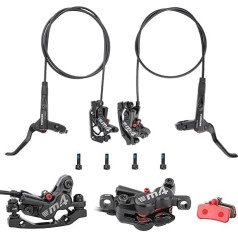 MEROCA M4 Горный велосипед гидравлические дисковые тормоза 4 поршня передний 800 мм и задний 1400 мм с PM адаптер для 160 мм ротор