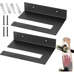 zwxqe Подвесная стойка для скейтборда, настенное крепление для скейтборда, экономия места для хранения, многоразовый держатель для лонгборд