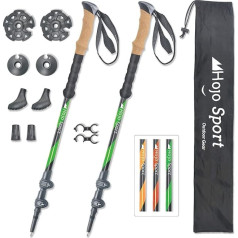 Телескопические палки для ходьбы Hojo Sport Регулируемые легкие алюминиевые с рукояткой из натуральной пробки для походов, треккинга или троп