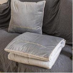 Одеяло-подушка, 2 в 1 Одеяло для путешествий, подушка, одеяло, многофункциональная подушка, подушка для поддержки шеи, мягкий и теплый коврик