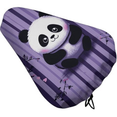 Фиолетовый полосатый чехол на сиденье велосипеда для мужчин и женщин, водоотталкивающий, подушка для сиденья велосипеда, регулируемое сид