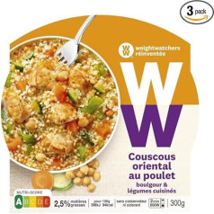Weight Watchers Кускус восточный с курицей, овощами и булгуром 300 г (упаковка из 3)