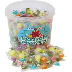 Ведро для вечеринок с камнями Ретро Конфеты в индивидуальной упаковке 1 х 1,5 кг