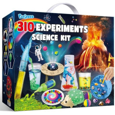 PATIFEED 310 экспериментов для детей, химическая лаборатория, коробка для экспериментов с кристаллами, STEM деятельность, игрушечные подарки для 