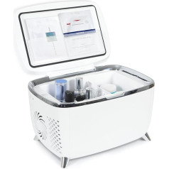 YU YUSING Мини-холодильник 6 литров, портативный холодильник для макияжа с подогревом 220 В переменного тока / 12 В постоянного тока, 6 л маленький 