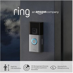 Сертифицированный восстановленный Ring Video Doorbell Pro | Беспроводная камера безопасности с видеозвонком с видом с головы до ног, 3D обнаружение д